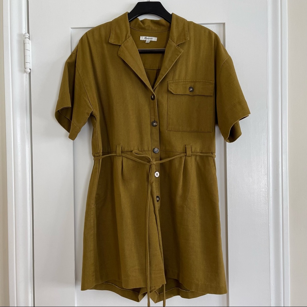 Madewell short collared jumpsuit